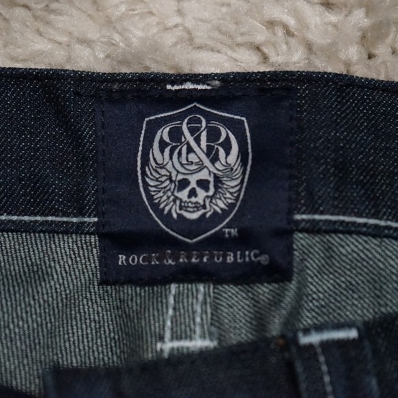 NEW! Rock & Republic Straight Leg Jeans Men Size 32 - Picture 5 of 10